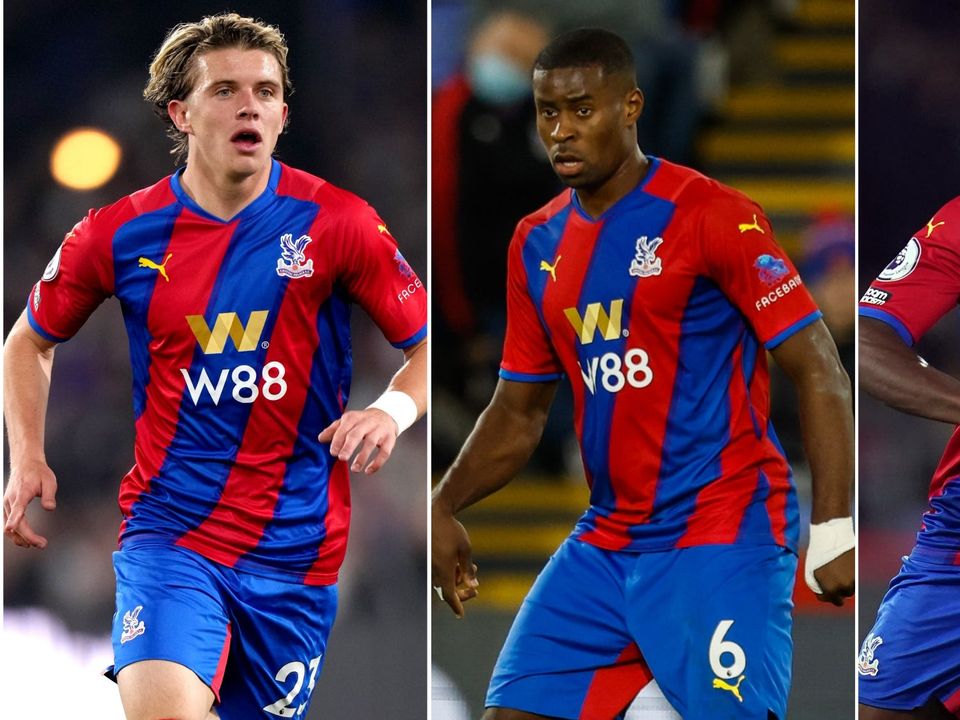 Crystal Palace trio Conor Gallagher, Marc Guehi and Tyrick Mitchell are hopeful of being in the next England squad (John Walton/Steven Paston/Adam Davy/PA)