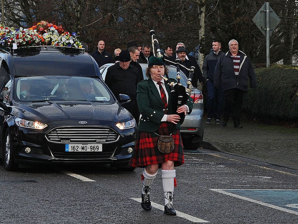 Funeral cortege of Michael Francis McDonagh who was tragically murdered on Monday November 16th in Swinford.