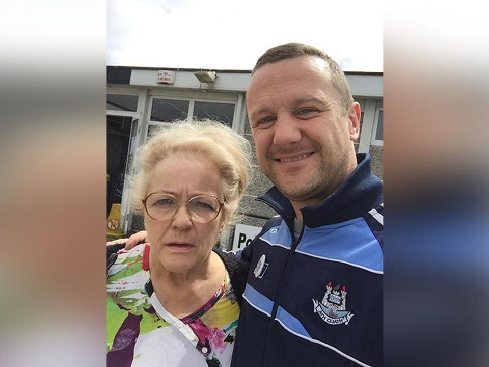 PJ Gallagher and his late mum Helen
