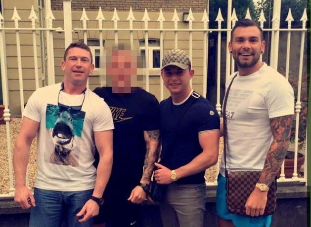 This is gangster Glen Ward partying with a host of gangland figures, most of whom are now dead or behind bars, as he rose to prominence in Ireland’s underworld.