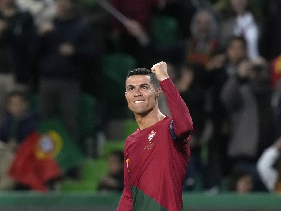 Cristiano Ronaldo broke the record for the highest number of international appearances during Portugal’s 4-0 win over Liechtenstein (Armando Franca/AP)