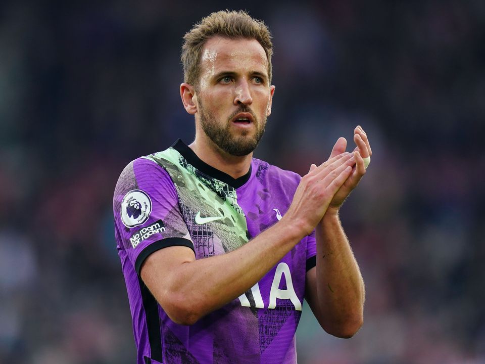 Tottenham’s Harry Kane wants to secure a top-four spot (Adam Davy/PA)