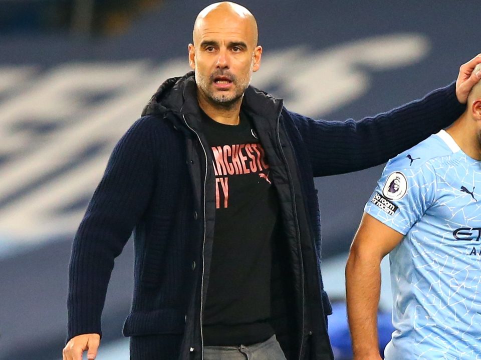 Pep Guardiola said Sergio Aguero must show he is worthy of a new Manchester City contract (Alex Livesey/PA)