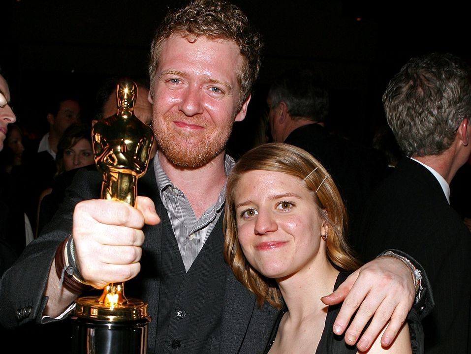Actors/musicians Glen Hansard (L) and Marketa Irglova at the Governor's Ball following the 80th Annual Academy Awards, held at The Highlands on February 24, 2008 in Hollywood, California.  (Photo by Frazer Harrison/Getty Images)