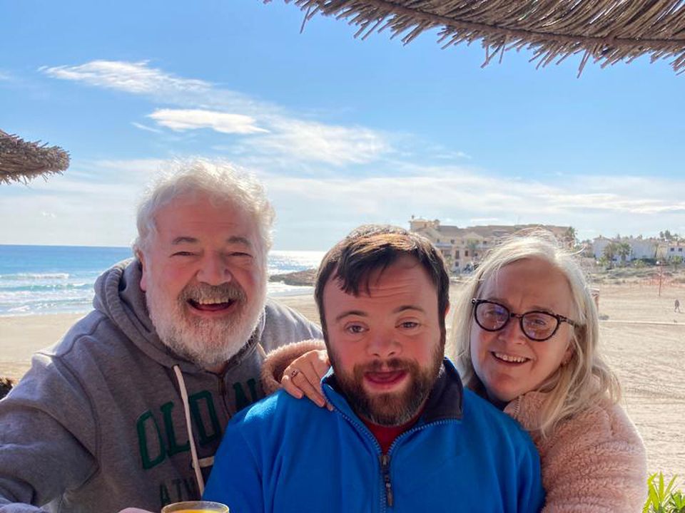 James Martin with dad Ivan and mum Suzanne on holiday in Spain this week
