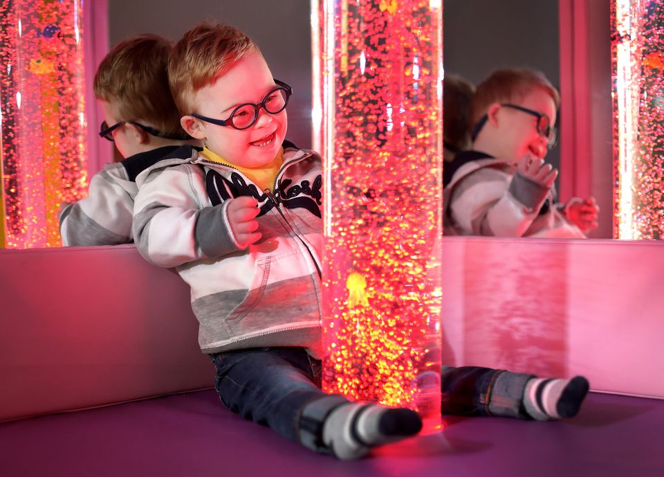 Sam having fun at the Down Syndrome Centre