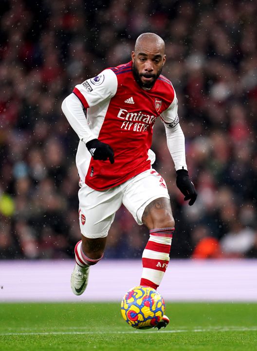 Lacazette is expected to return to former club Lyon this summer (John Walton/PA)