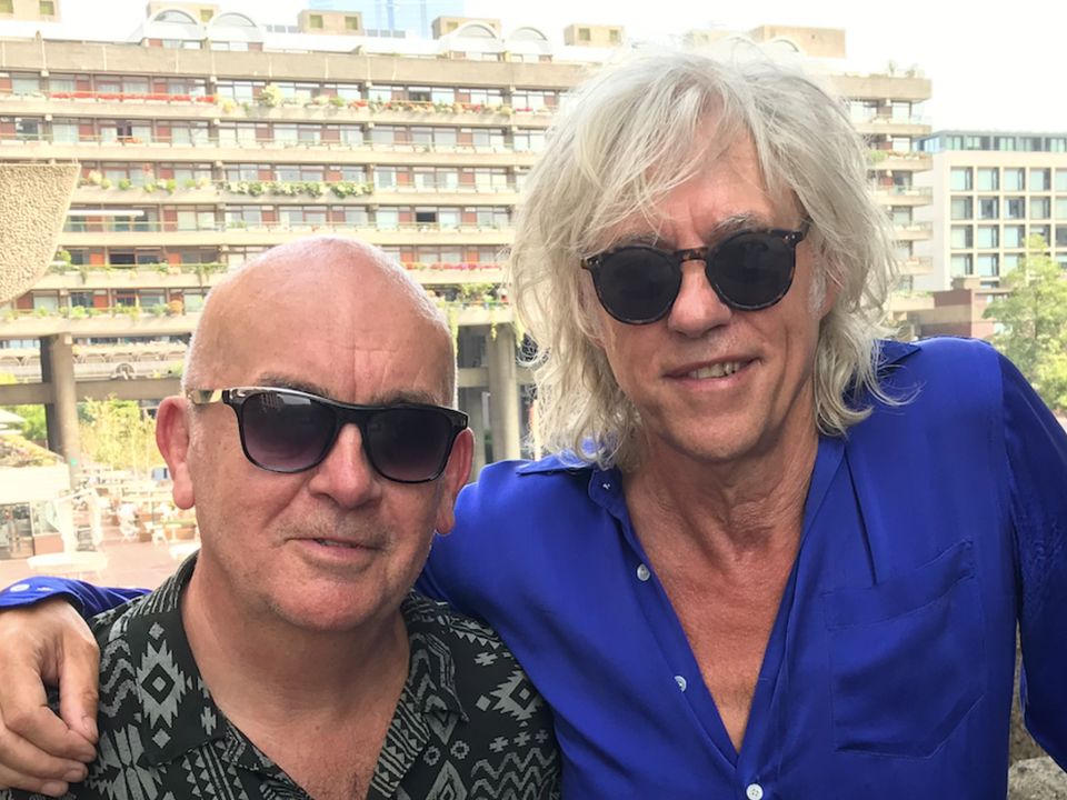 Billy with his good friend Bob Geldof