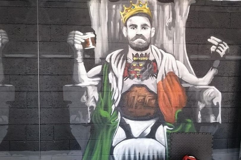 The McGregor mural found at his home
