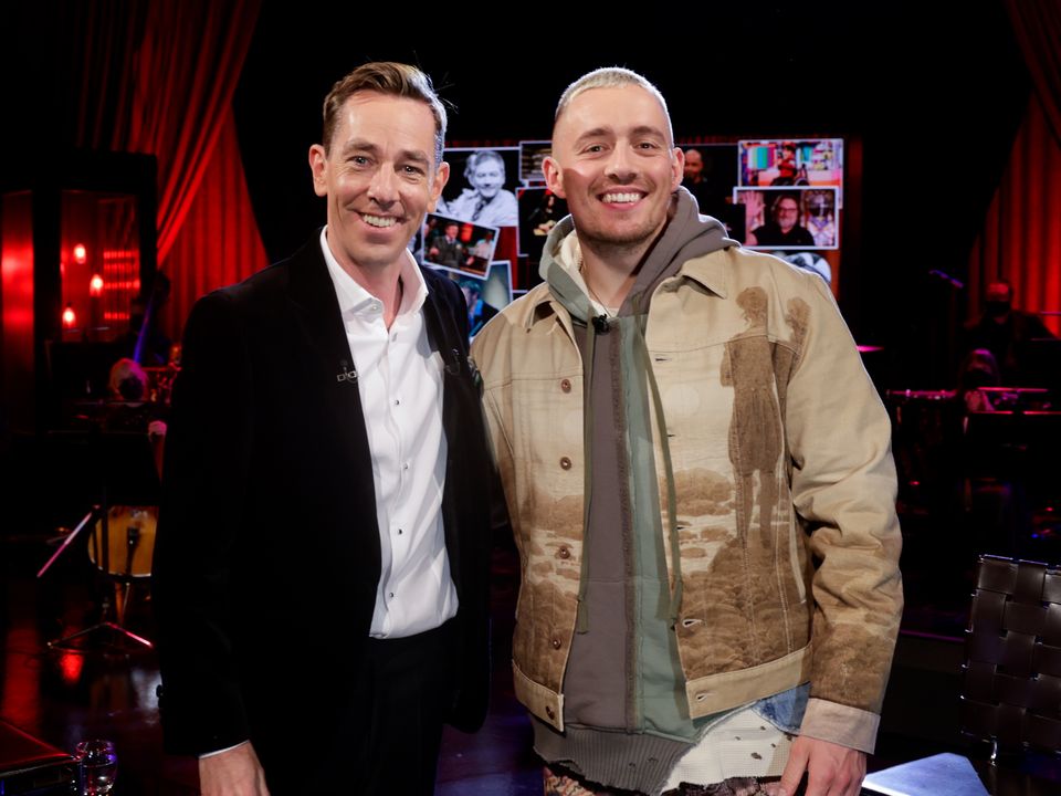 The Late Late Show 60th birthday host Ryan Tubridy and Dermot Kennedy (Pic: Maxwells)
