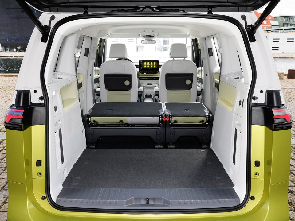 Fold down the rear seats and the ID.Buzz boasts huge space