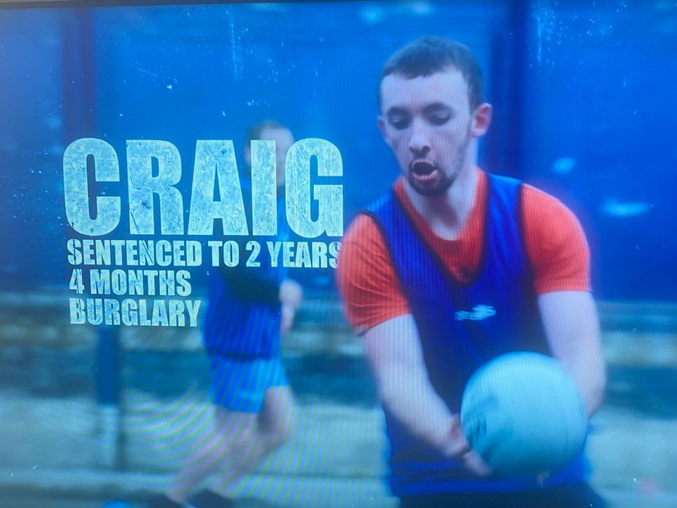 One of the inmates who will be lining out to play in the match against prison wardens in the documentary