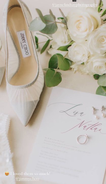 Lisa McHugh's gorgeous Jimmy Choo wedding shoes