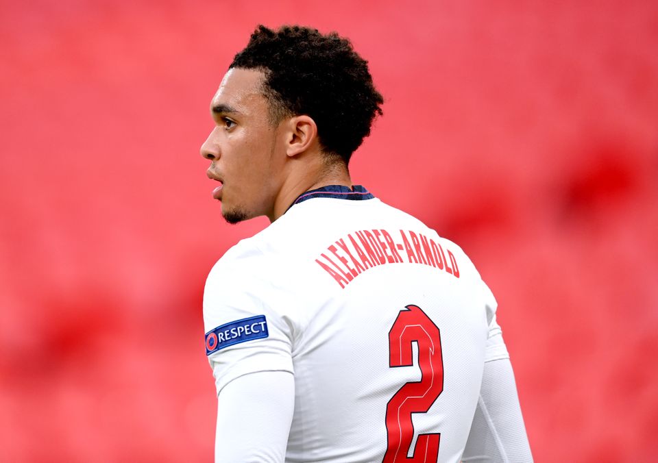 Trent Alexander-Arnold’s omission from the last England squad surprised his manager Jurgen Klopp (Michael Regan/PA)