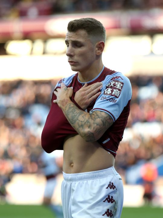 Lucas Digne suffered a possible season-ending injury for Villa (Barrington Coombs/PA)