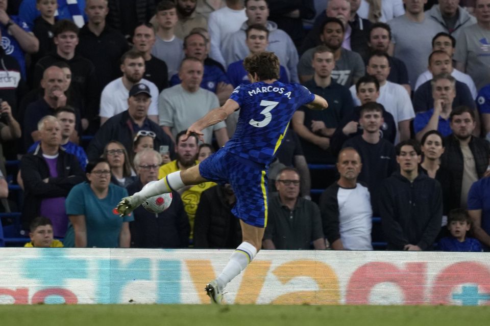 Marcos Alonso equalised for Chelsea (AP)