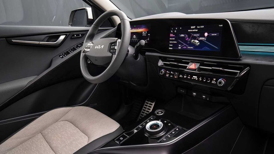 The interior of the new version of the Kia Niro