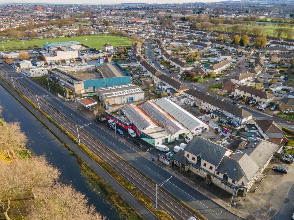 The area of land bought by Conor McGregor for development on Davitt Road near Drimnagh, Dublin along the Grand Canal. Photo: Gary Ashe 30/11/2021