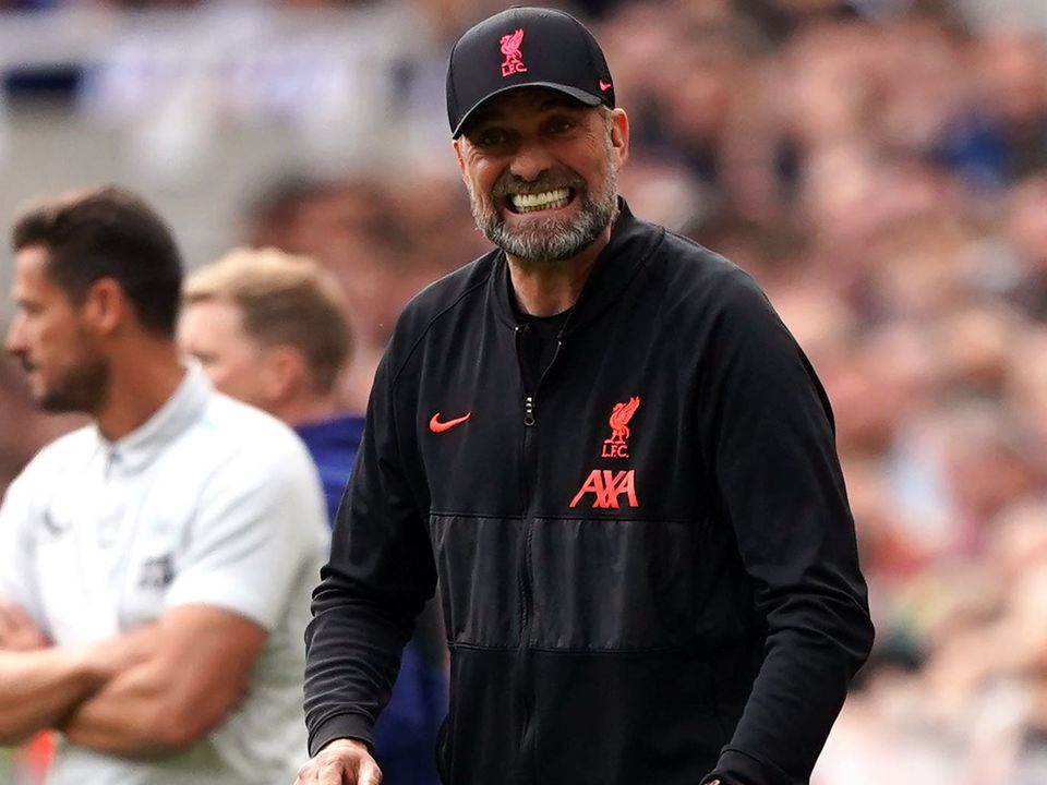 Liverpool manager Jurgen Klopp was a happy man after Saturday’s Premier League victory at Newcastle (Owen Humphreys/PA)