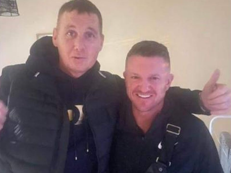 Tommy Robinson poses for pictures, arm in arm, with notorious Ballyfermot heroin dealer Anthony ‘Harpo’ O’Driscoll