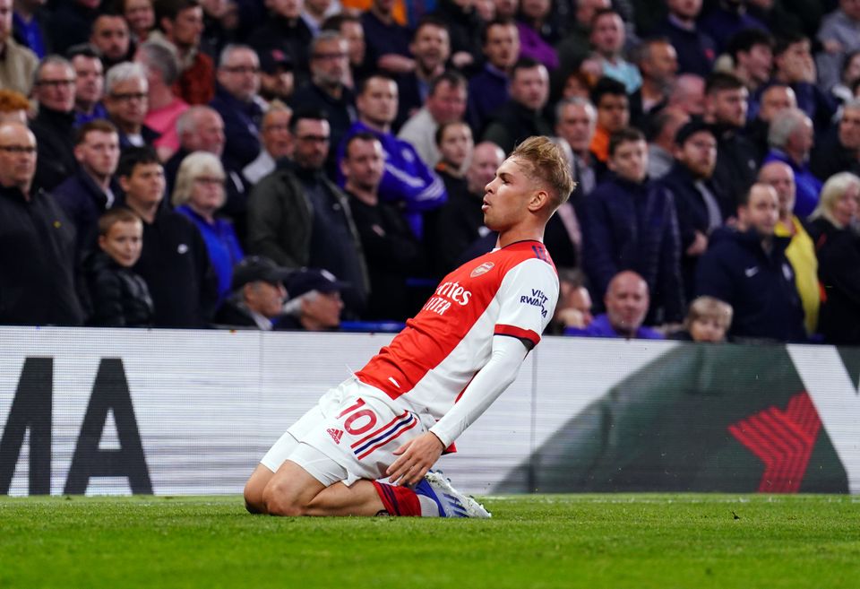 Emile Smith Rowe produced a fine finish to put Arsenal 2-1 up (Adam Davy/PA)