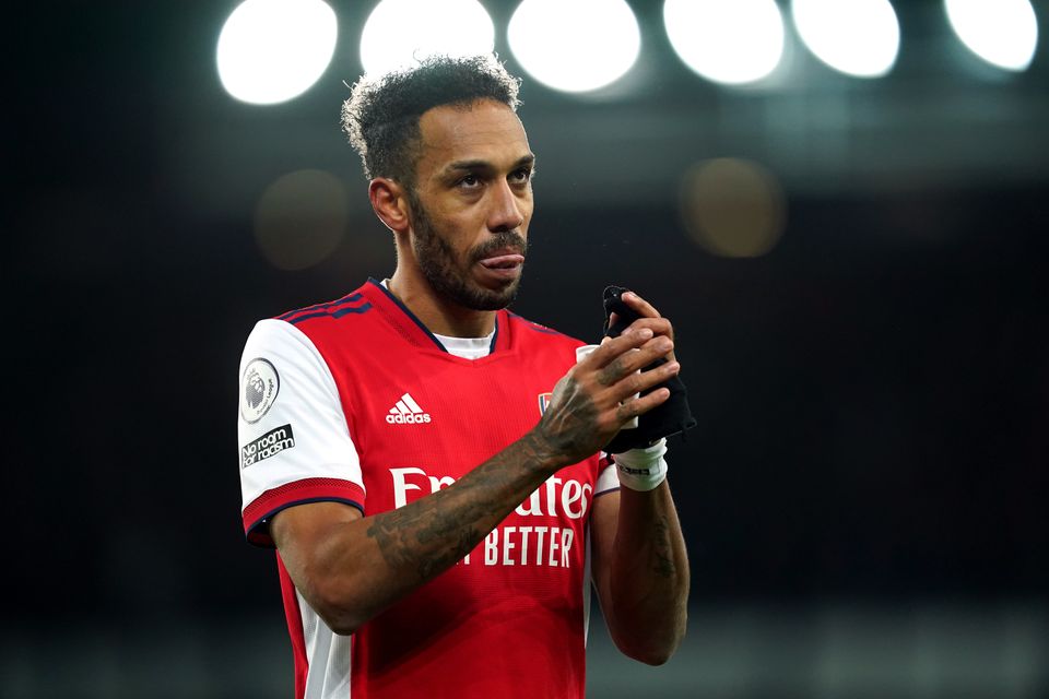 Pierre-Emerick Aubameyang left Arsenal in January as the club terminated his contract (Martin Rickett/PA)