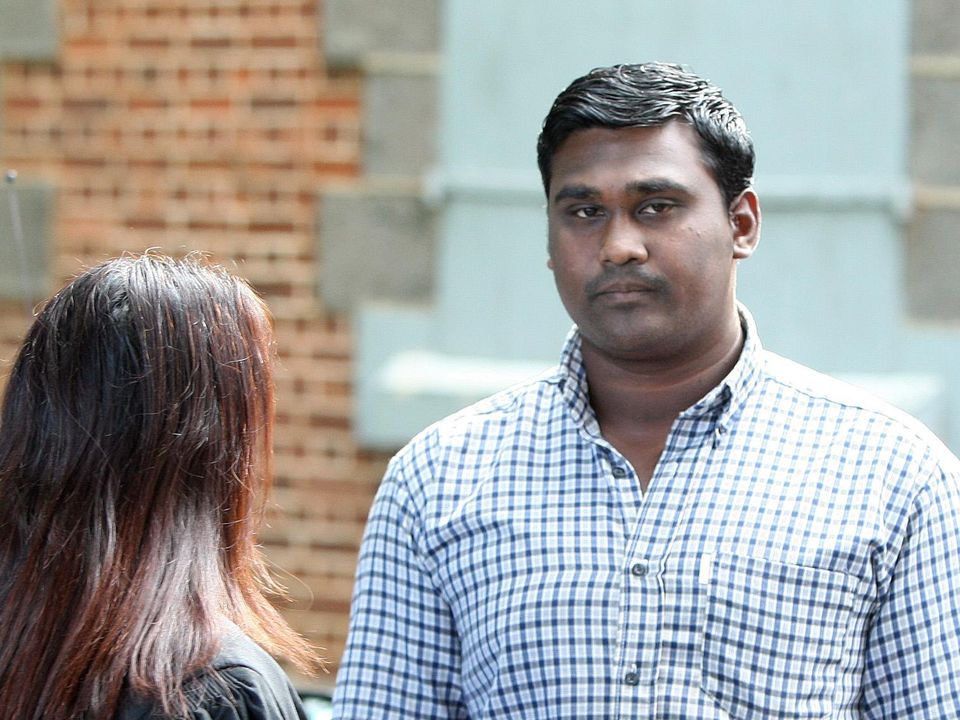 Dassen Narayanen at Mapou District Court in 2012 (Paul Faith/PA)