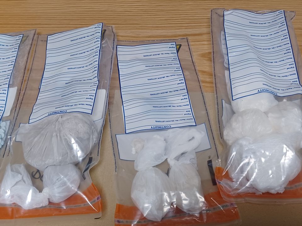 Some of the drugs seized this morning