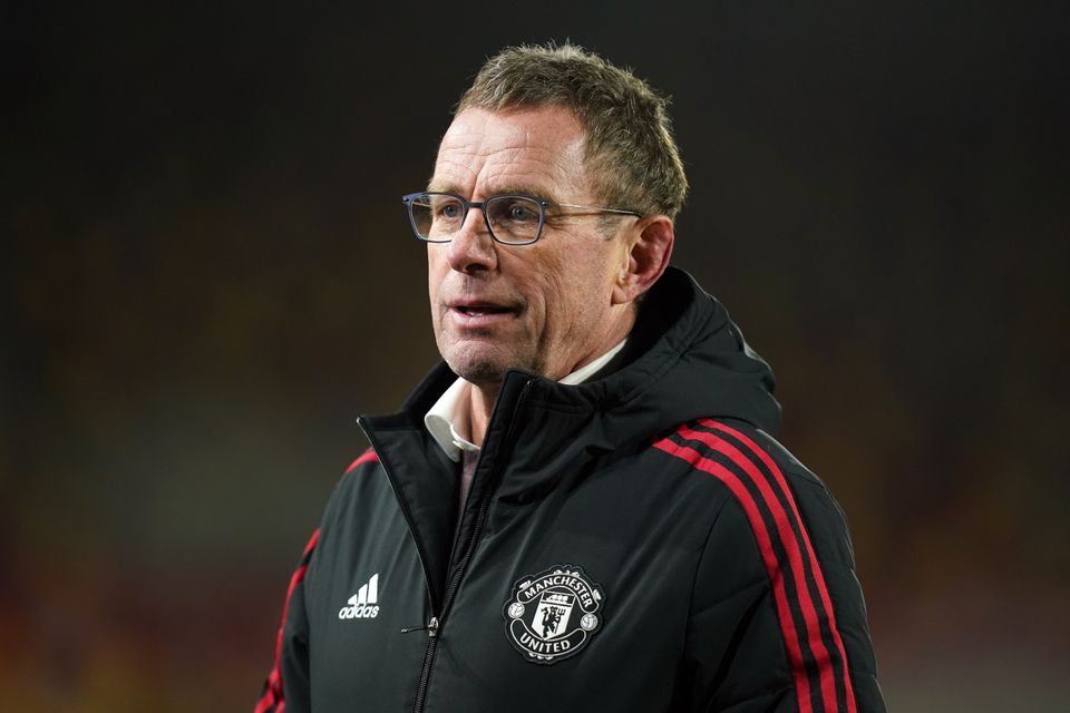 Ralf Rangnick will look for a positive result against Burnley (Mike Egerton/PA)