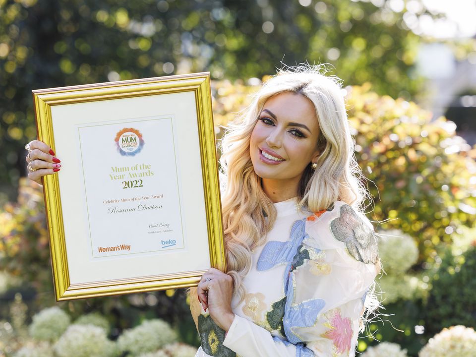 Rosanna Davison who was named Celebrity Mum of the Year at the Woman’s Way and Beko Mum of the Year Awards 2022.  Picture Andres Poveda