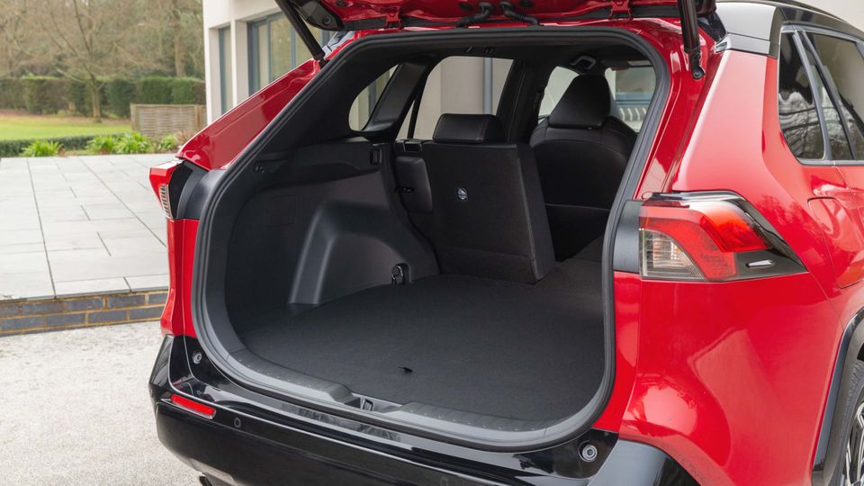 The RAV4's boot isn't hugely affected by the battery
