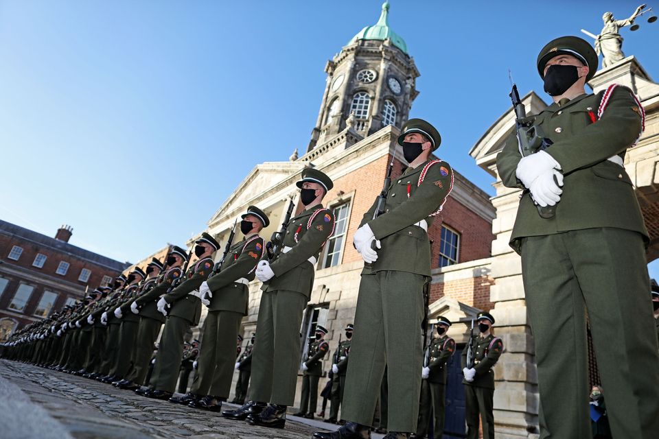Soldiers at Dublin Castle