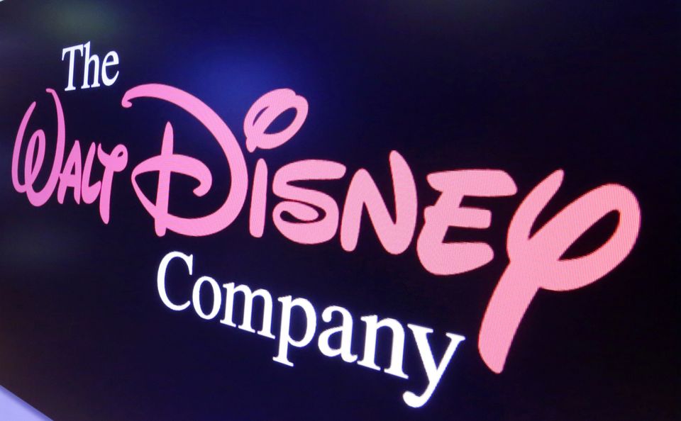 The Walt Disney Company logo appears on a screen above the floor of the New York Stock Exchange (Richard Drew/AP)