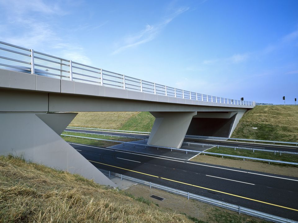 Stock image of a bridge over an Irish motorway. Photo: View Pictures/Universal Images Group via Getty Images