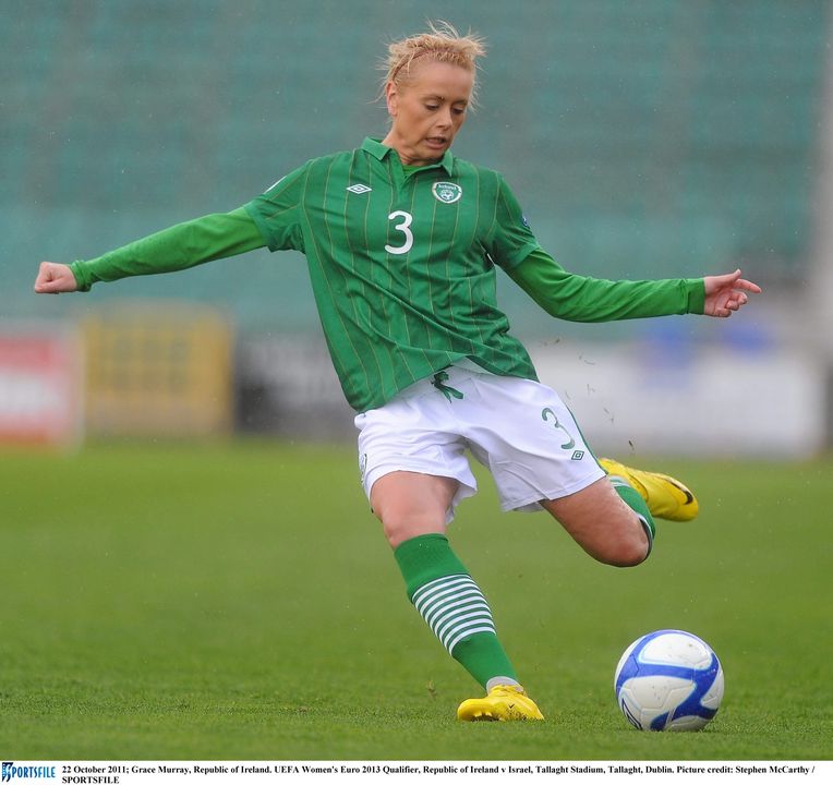 Grace Murray in action for Ireland.