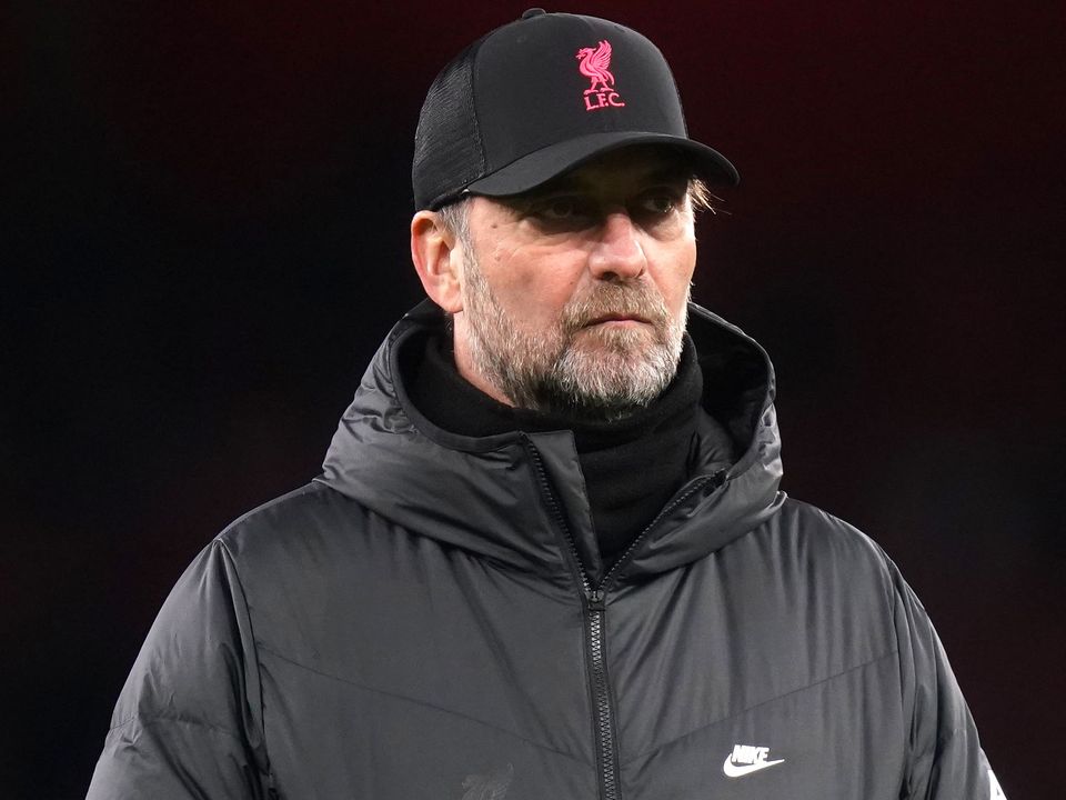 Liverpool manager Jurgen Klopp saw his side suffer a rare defeat at the hands of Inter Milan in midweek (Adam Davy/PA)