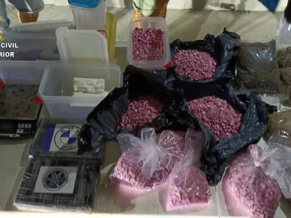 It was the largest ever seizure of pink cocaine in Spain