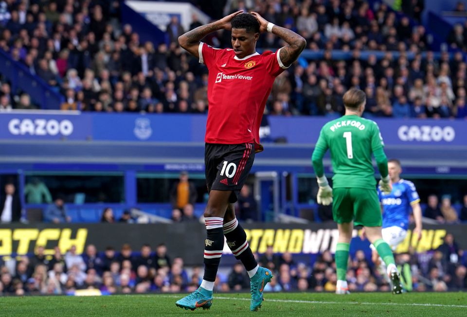 Marcus Rashford was unable to find the net (Martin Rickett/PA)