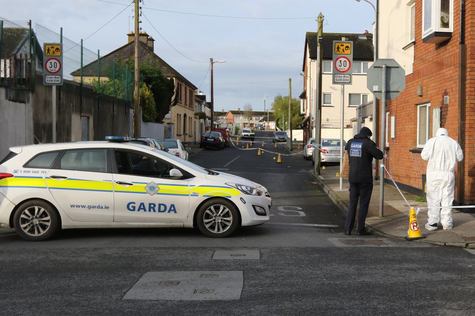 The scene in Thomondgate after a stabbing incident Photo: Brendan Gleeson