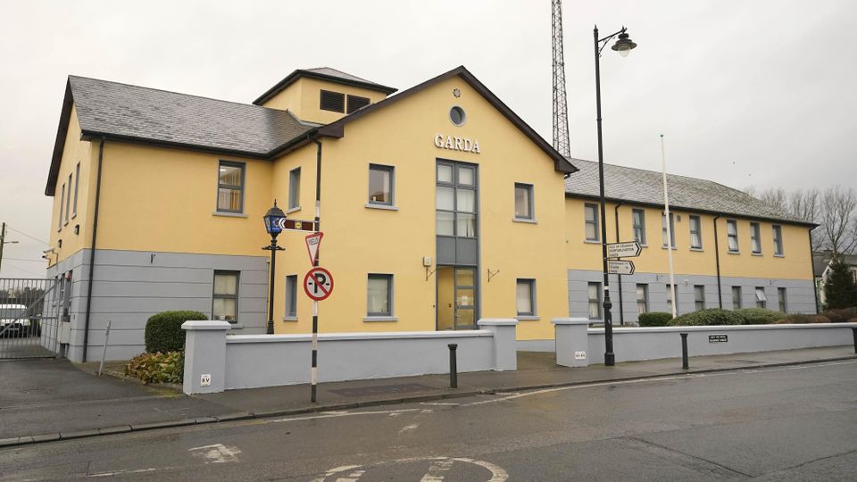 Tullamore garda station in Co Offaly where a man is being questioned by police investigating the death of Ashling Murphy (Niall Carson/PA)