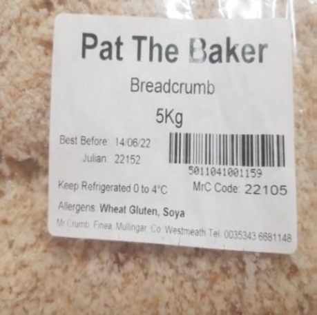 Pat the Baker bread crumbs