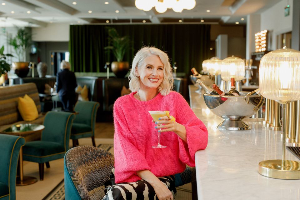 Sinead on location at the Montenotte Hotel