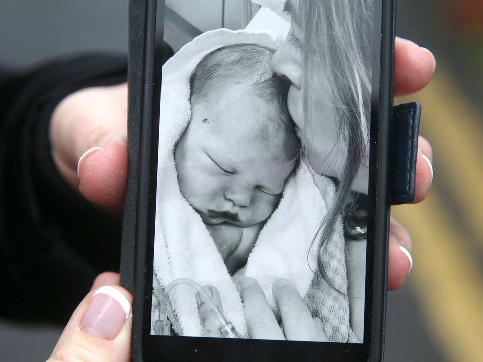 Baby Rob Cashin who died at the Rotunda Hospital on August 27, 2020, after a homebirth. Photo: Collins Courts