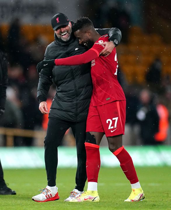 Liverpool manager Jurgen Klopp thinks Origi is a ‘legend’ (Nick Potts/PA)
