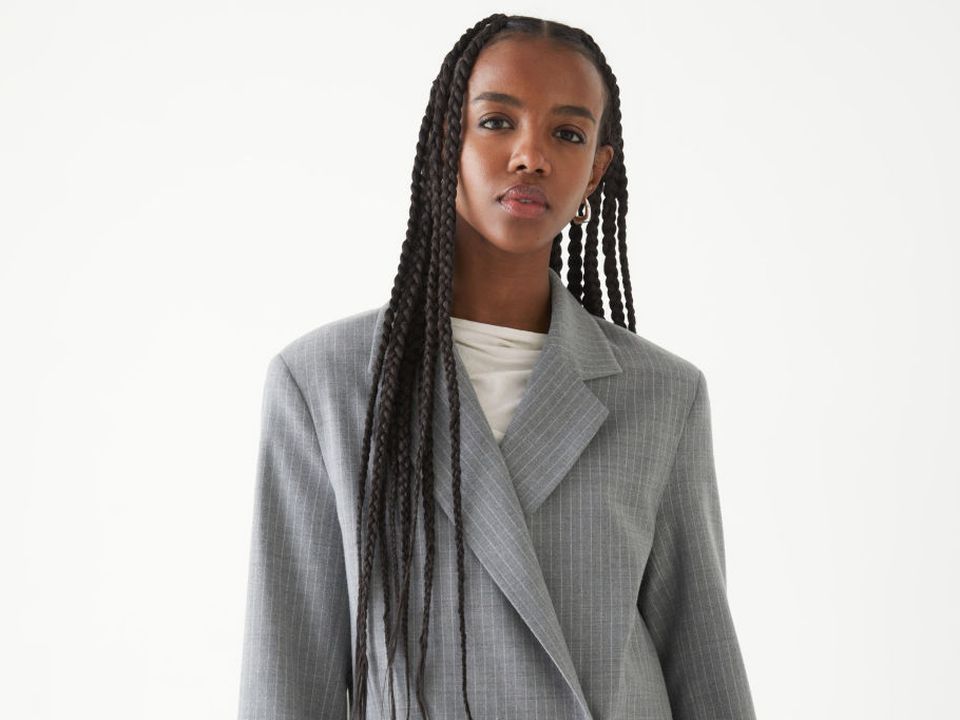 & Other Stories oversized blazer, €149, and skirt, €69