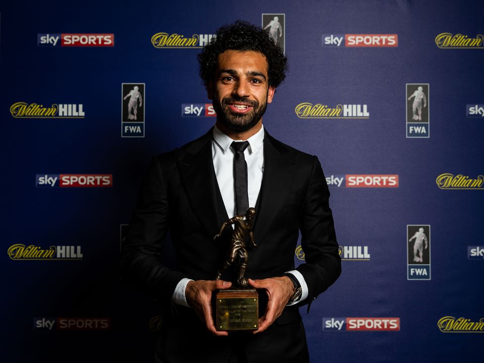 Mohamed Salah has won the FWA Footballer of the Year award for the second time (Steven Paston/PA)