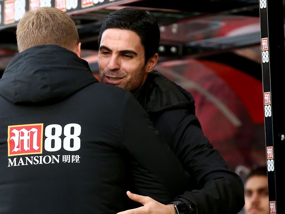 Eddie Howe has been impressed by Mikel Arteta (Mark Kerton/PA)