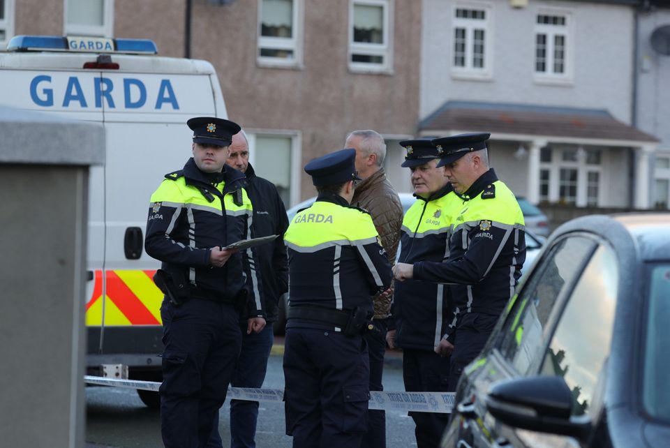 Gardaí have begun a murder investigation after a man was shot dead in Ronanstown at around 10pm last night .Picture Colin Keegan, Collins Dublin