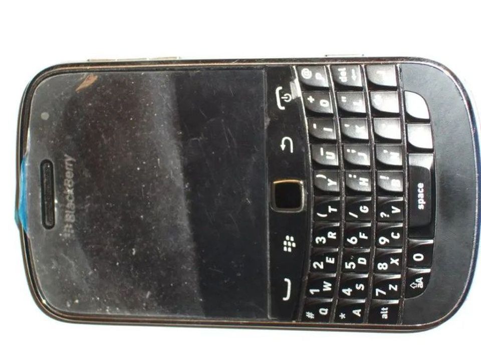 A Blackberry phone was among the items that were found by police