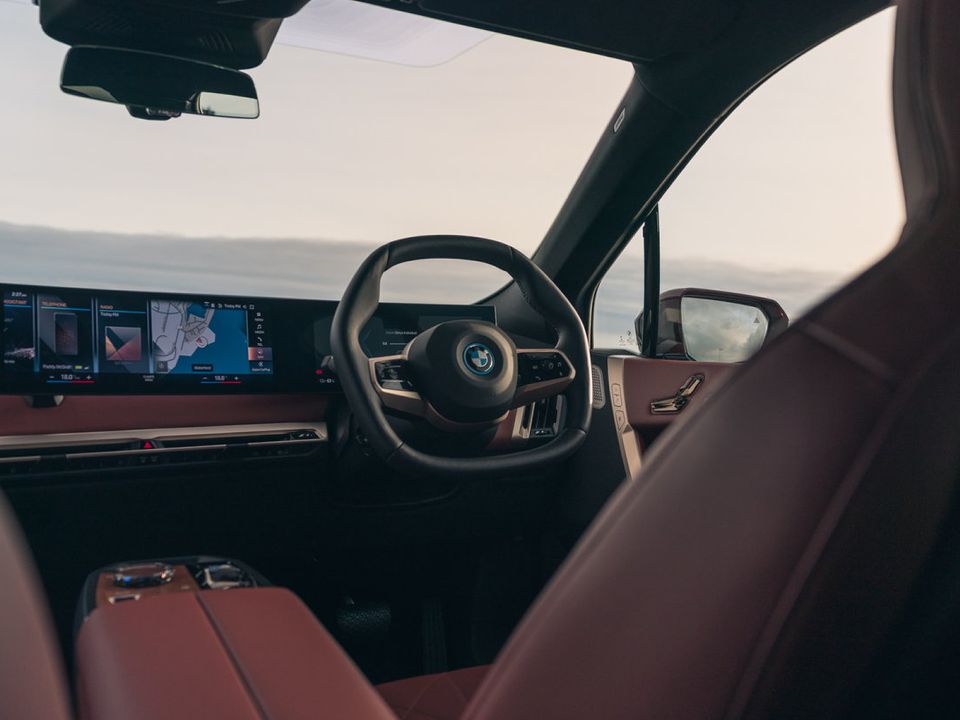 The interior of the new BMW iX is a breath of fresh air